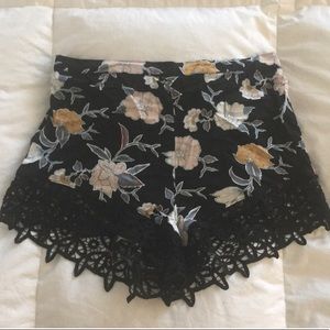 Kendall and Kylie high waisted floral dress shorts